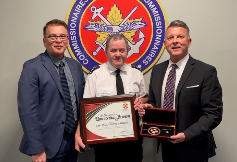 Commissionaire Madden Saves Multiple Lives From A House Fire, Receives 