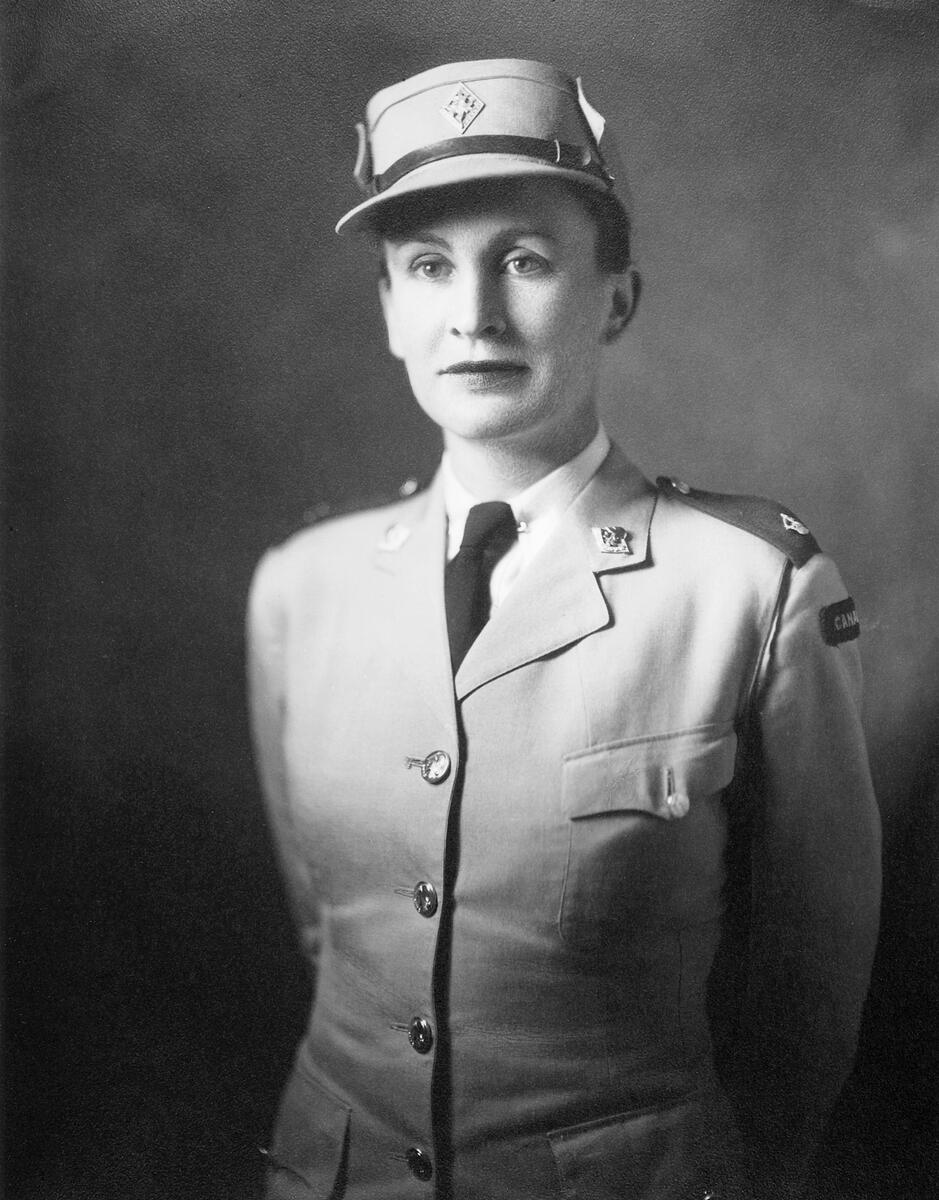 Mary Dover in Canadian Women's Army Corps uniform