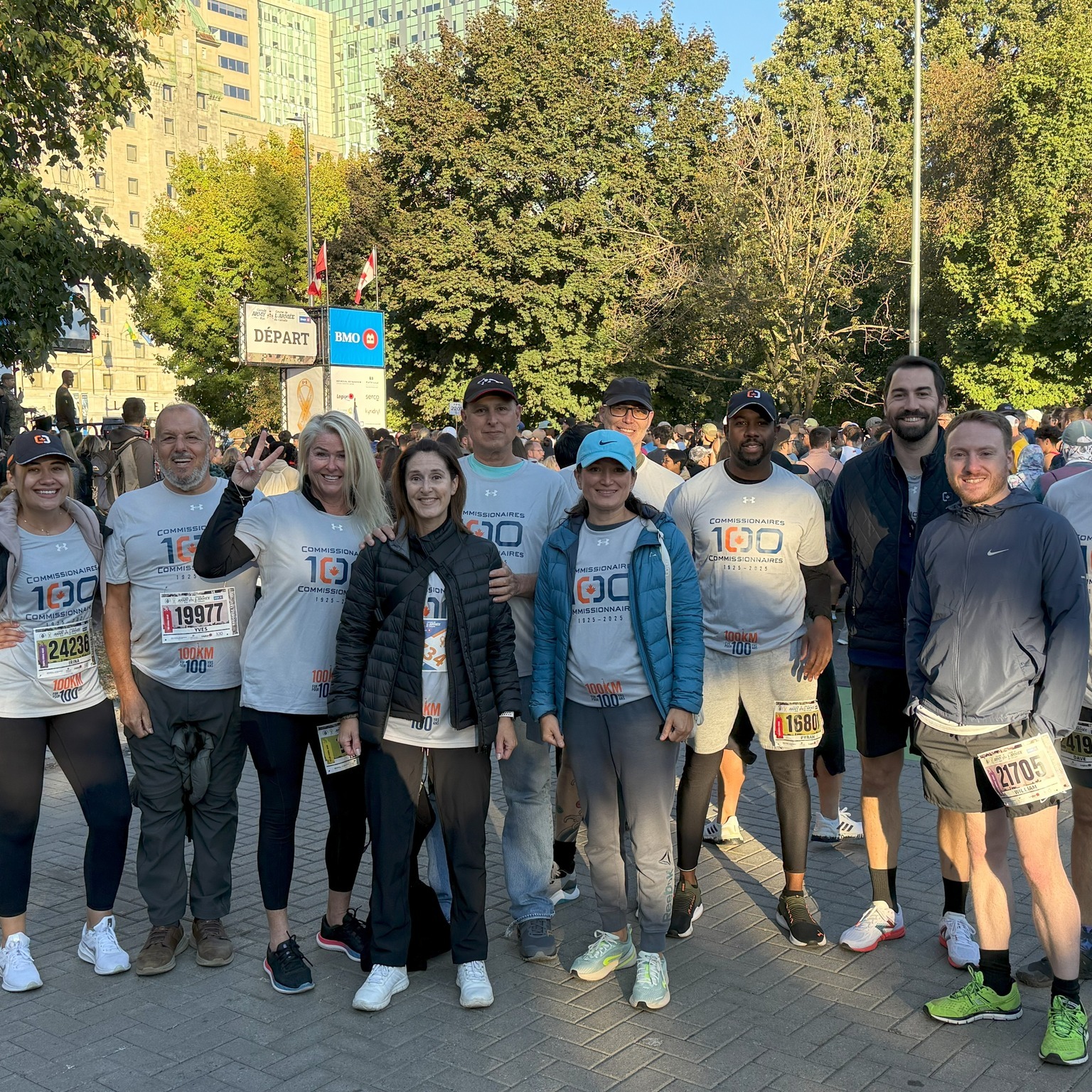 A contingent from Commissionaires du Québec.